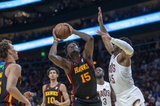 Clint Capela (15) et les Hawks joueront les quarts de finale de la NBA Cup KEYSTONE/AP/Erik Rank